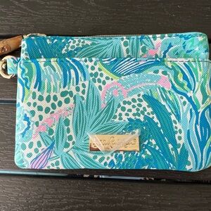 Lilly Pulitzer Botanical Green Holiday in the Sun wallet